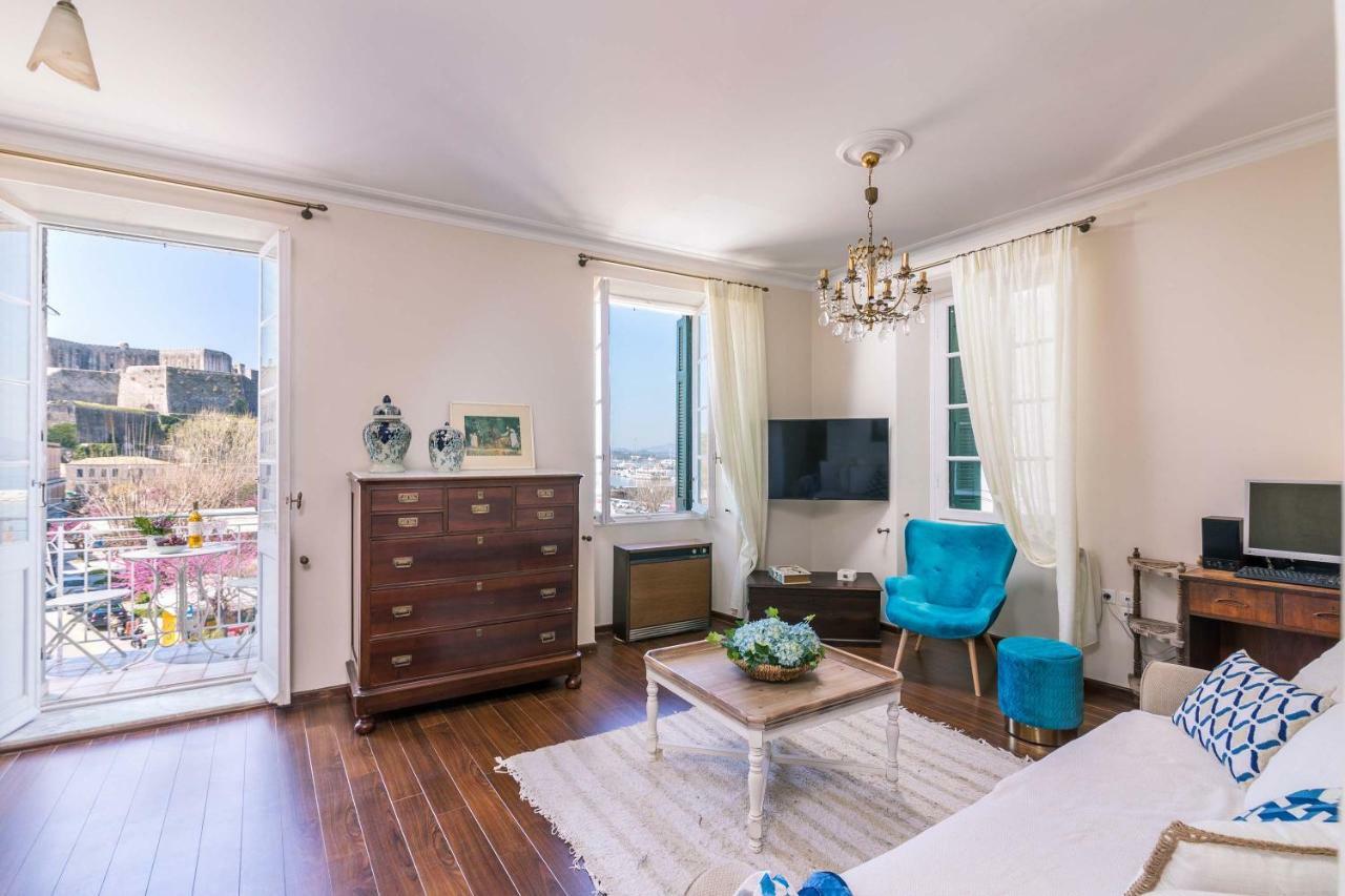 コルフ島Seaview Katerina'S House, Old Port Corfuアパートメント エクステリア 写真