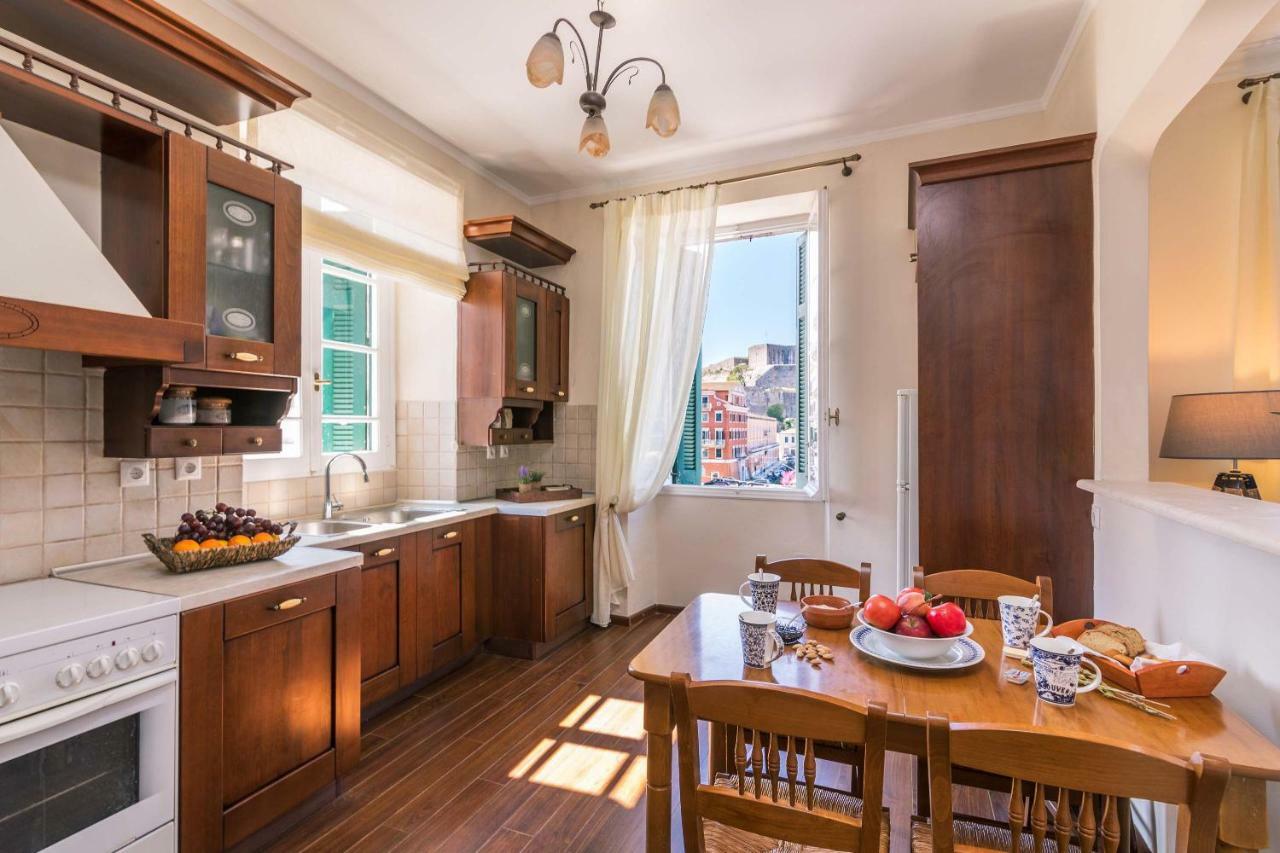 コルフ島Seaview Katerina'S House, Old Port Corfuアパートメント エクステリア 写真